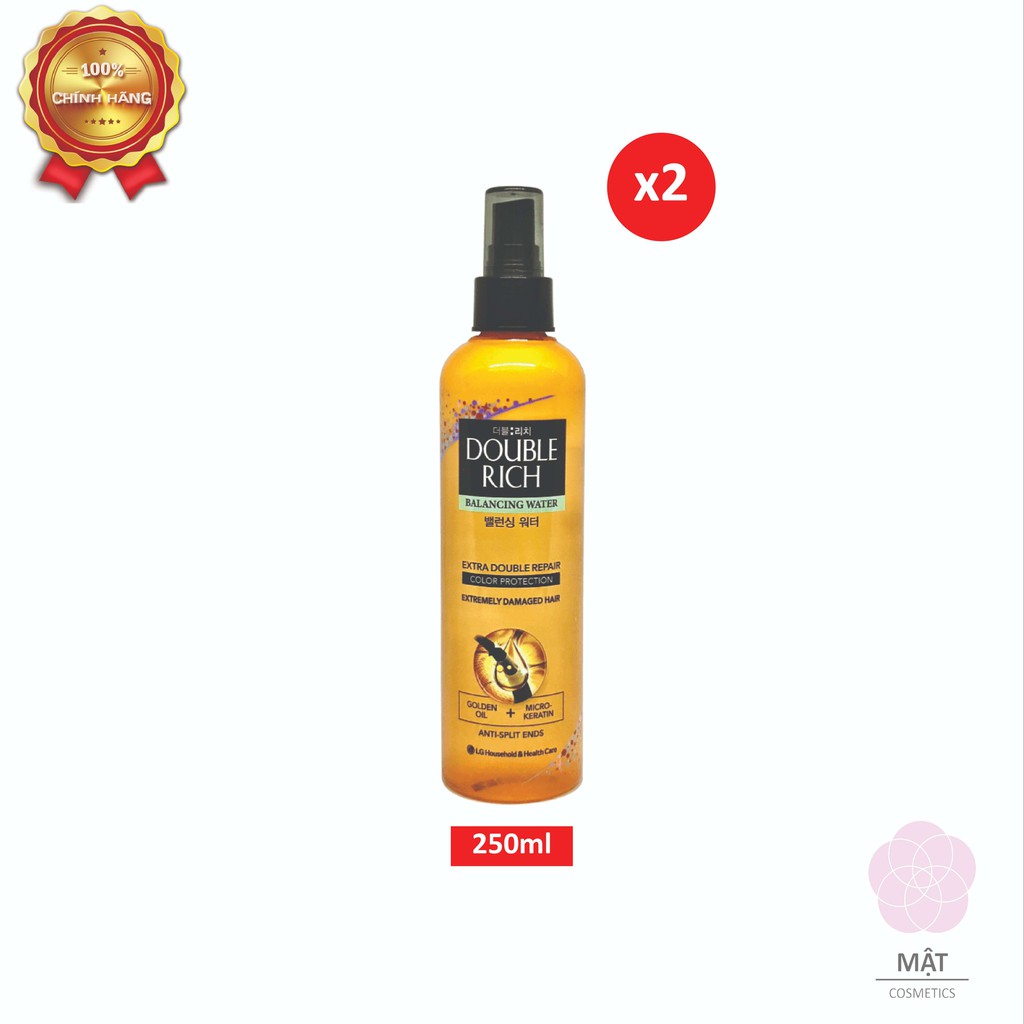 Combo 2 chai dưỡng tóc Double Rich chăm sóc chuyên sâu dành cho tóc nhuộm 250ml