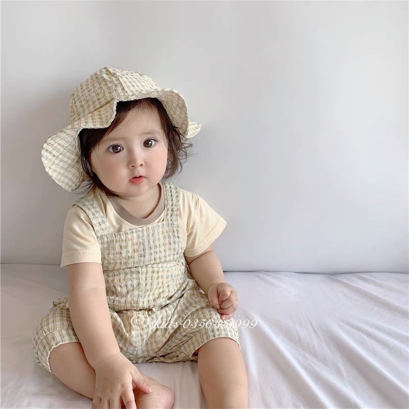 [Sskids] set bộ 3 món yếm+áo+mũ siêu yêu bé trai bé gái đều có thể diện 😍