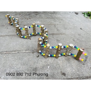 Thang leo gỗ gạo cho vẹt
