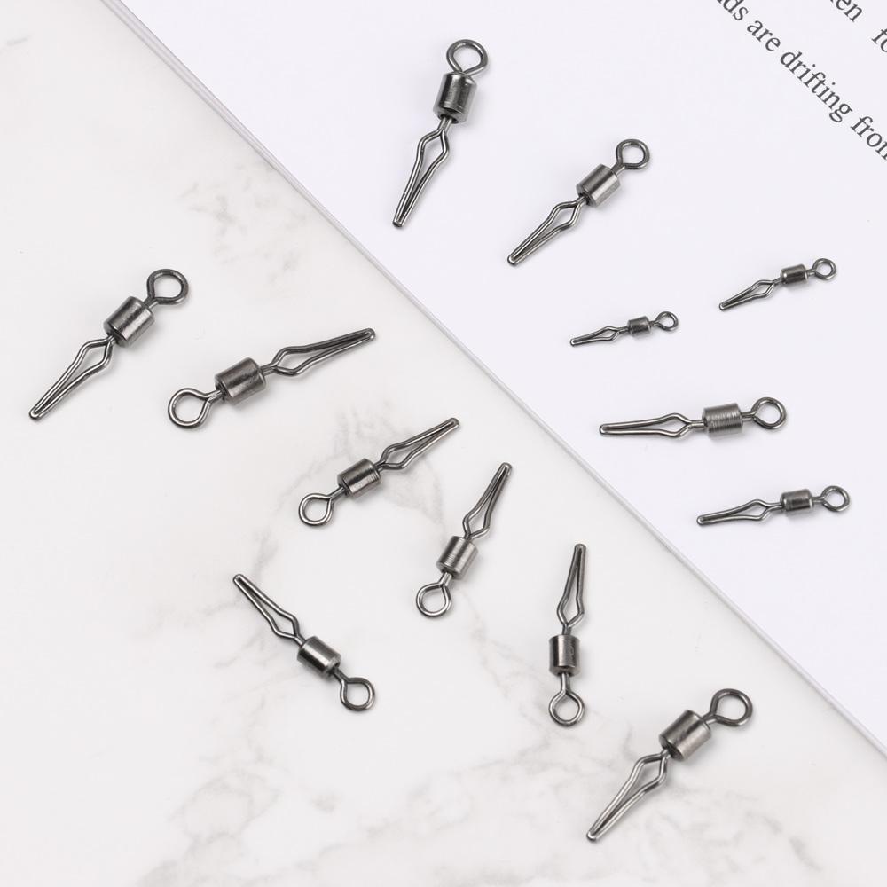 LANSEL Set 100 Móc Câu Cá Kèm Kẹp Giữ Tiện Lợi