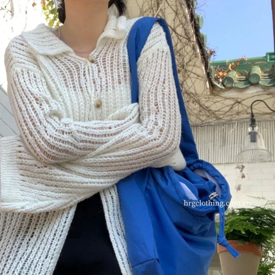 Áo khoác cardigan dệt kim mỏng chống nắng phong cách Nhật Bản thời trang mùa hè dành cho bạn nữ 2022