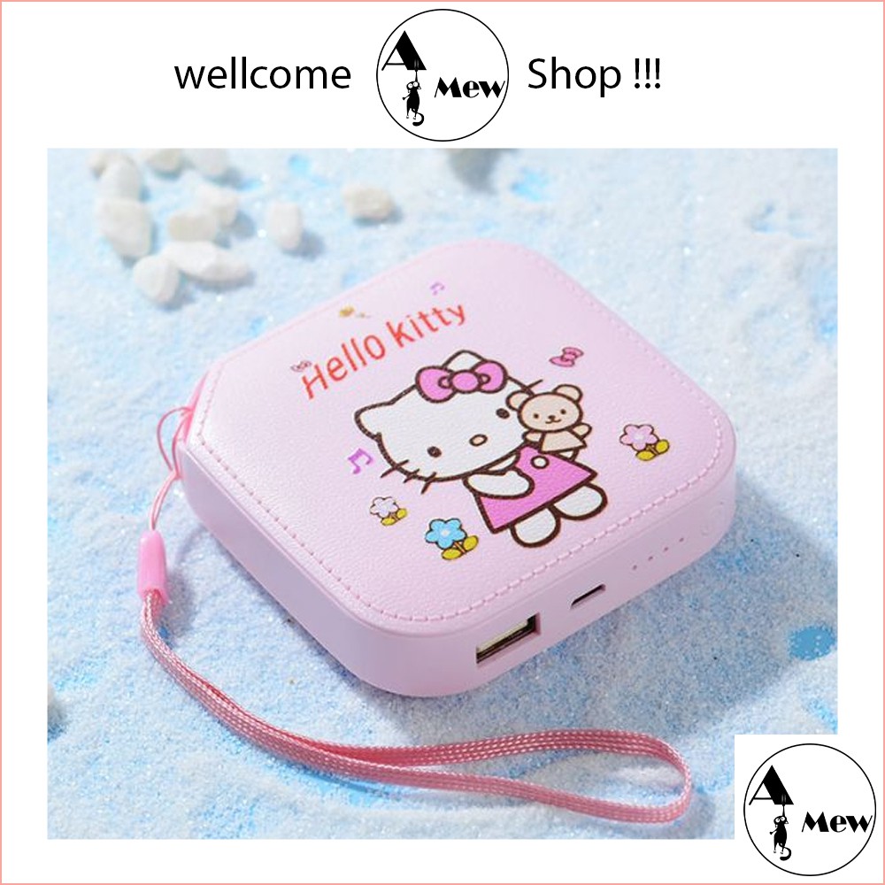 Sạc Dự Phòng Siêu Cute - Doremon - Hello Kitty (Có Kèm Dây Đeo)