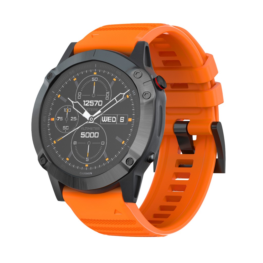 Dây Đeo Đồng Hồ Silicon Tháo Lắp Nhanh Cho Garmin Fenix 6X/6X Pro/Fenix 5X/5X Plus/Fenix 3/3 hr/Quatix 3/Descent Mk1
