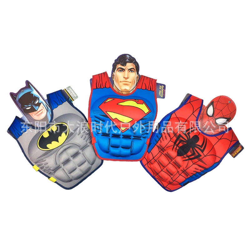 Áo phao cứu hộ họa tiết hoạt hình siêu nhân cho trẻ em