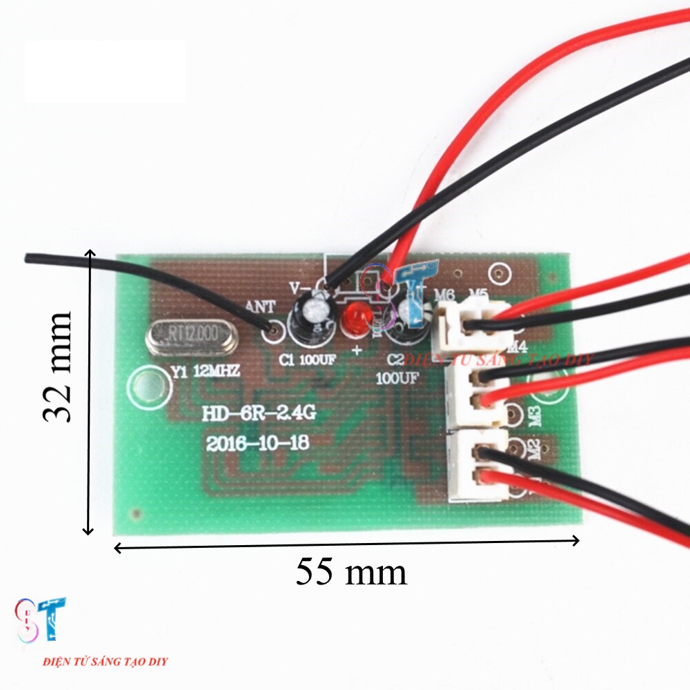 Mạch Thu Phát 2.4G Điều Khiển 6 Kênh 6-15V