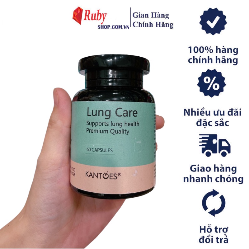 [ Date 1/25 ]Viên uống hỗ trợ phổi Kantoes Lung Care 90 viên của Úc