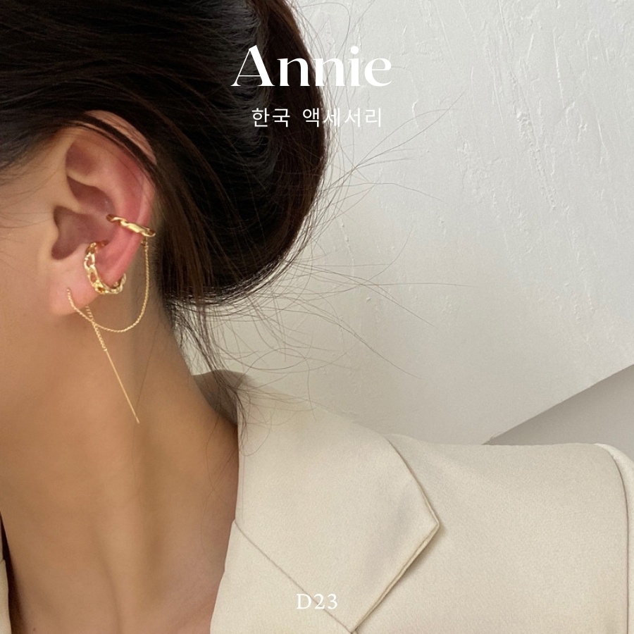 Bông tai kẹp vành thời trang cá tính ANNIE - D23
