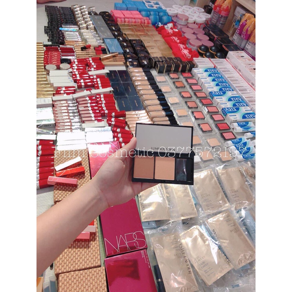 Bảng phấn má & tạo khối Estee Lauder Pure Color Envy Sculpting Blush & Bronze Goddess Powder Bronzer