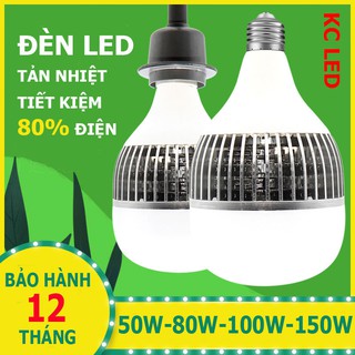 Bóng đèn led siêu sáng hình trụ nhôm 50W-80W-100W-150W tản nhiệt nhôm độ bền cao - BH 12 THÁNG