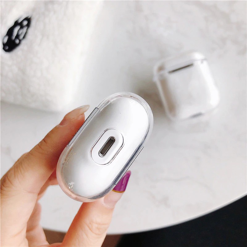 Vỏ Bảo Vệ Hộp Sạc Tai Nghe Airpod 1 2 3 Pro Không Dây Trong Suốt