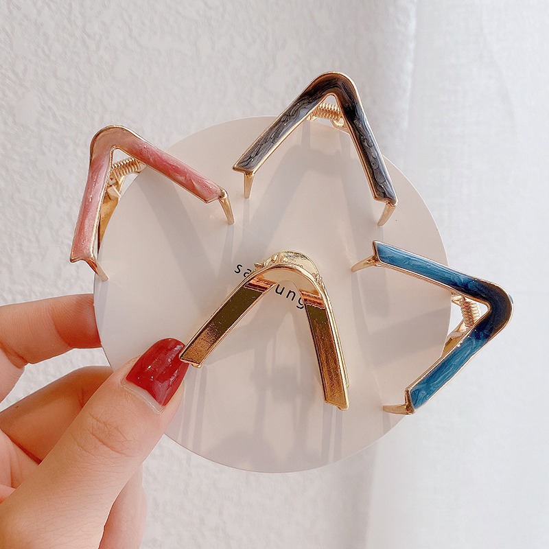 Kẹp tóc thiết kế đơn giản dễ thương phong cách Hàn quốc