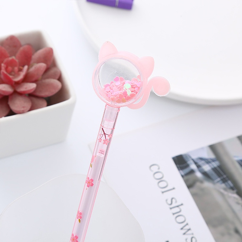 Bút Bi Hình Mèo Dễ Thương Ngòi 0.5mm