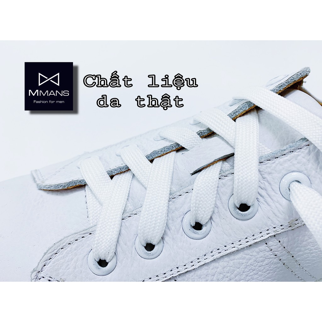 Giày nam trắng sneakers cao cấp chất DA THẬT siêu đẹp, siêu bền bảo hành 1 năm | BigBuy360 - bigbuy360.vn