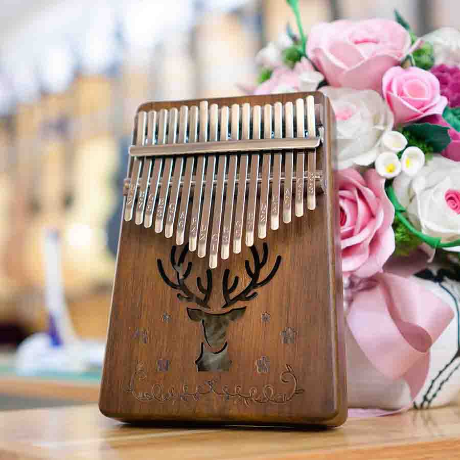 Đàn Kalimba AS08 Đầu Hươu Nâu