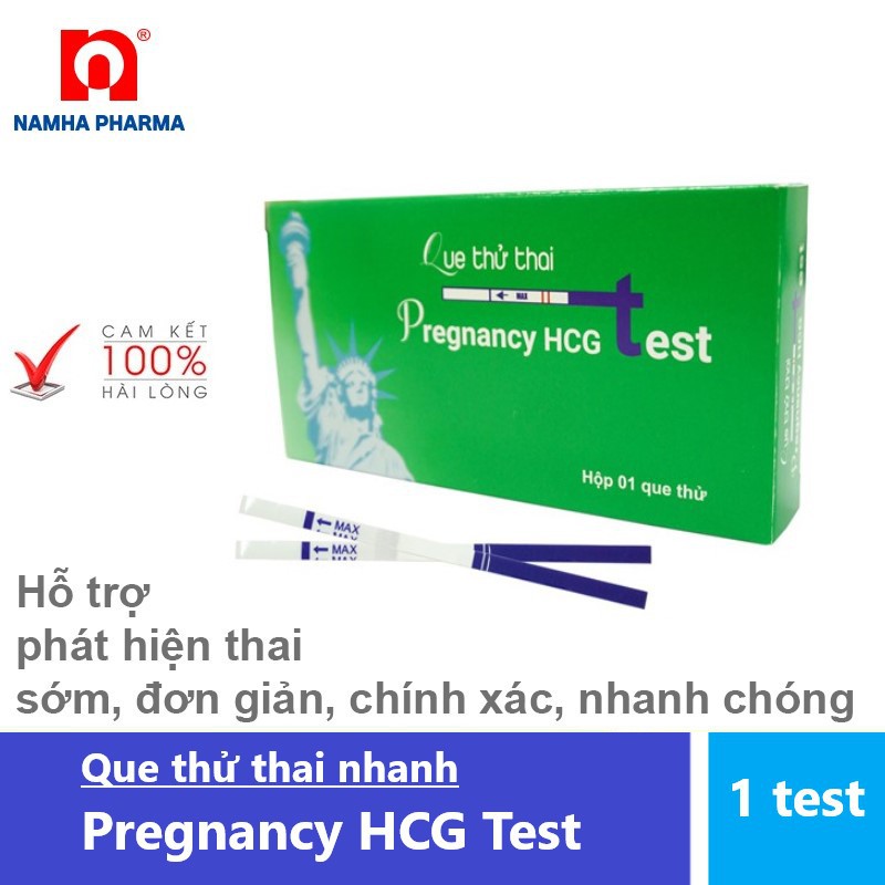Que thử thai nhanh Pregnancy HCG Test - An Toàn, Chính Xác, Hiệu Quả