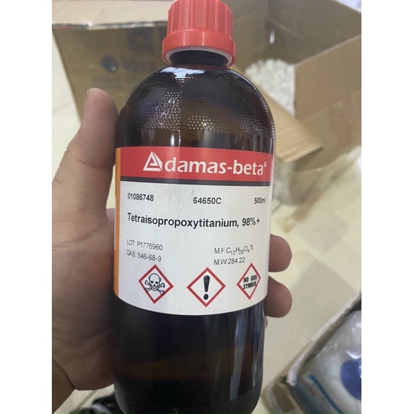 Hoá chất Titanium isopropoxide CAS 546-68-9 Chai 500ml