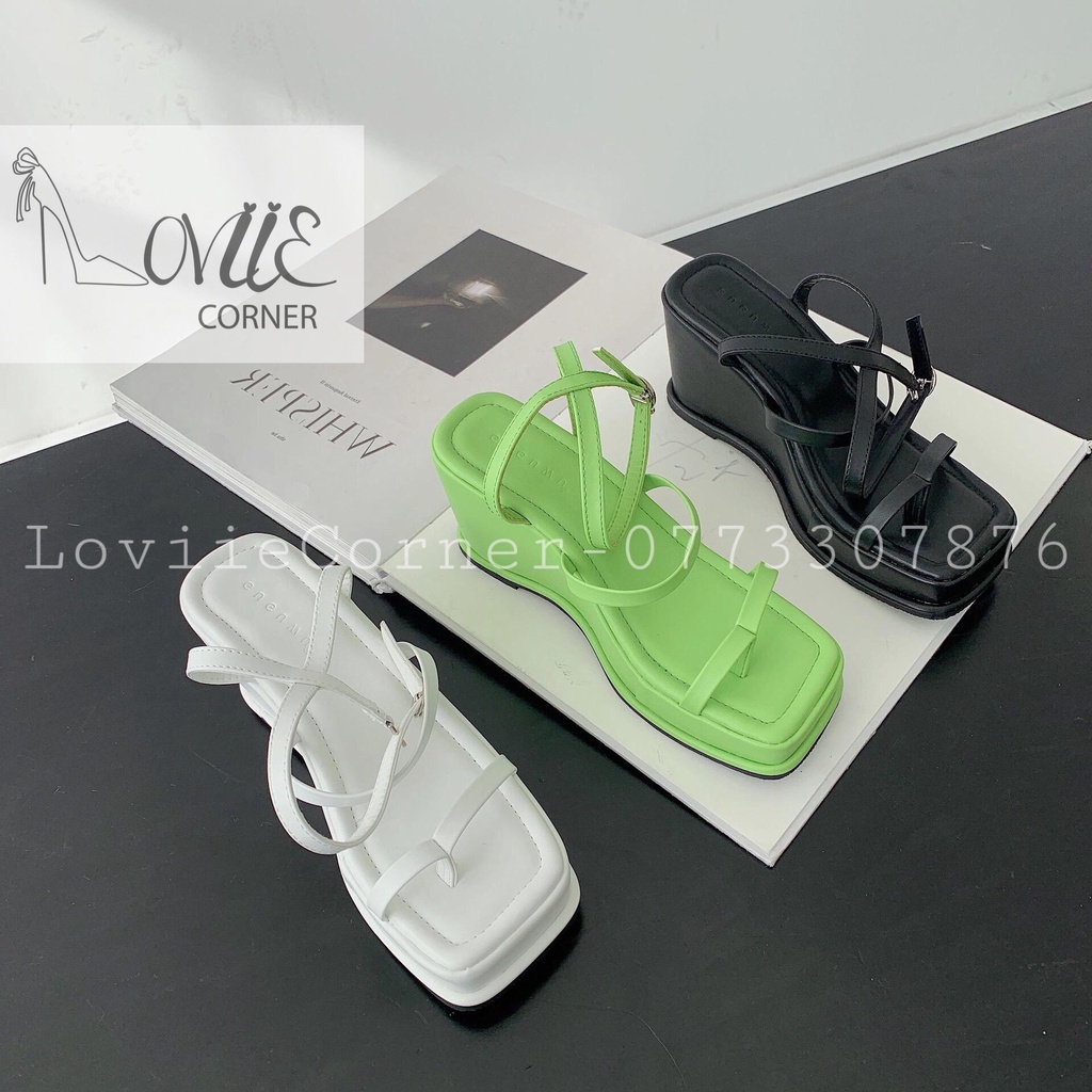 GIÀY ĐẾ XUỒNG LOVIIE CORNER - SANDAL XỎ NGÓN THỜI TRANG ĐẾ BÁNH MÌ 5 PHÂN S220202