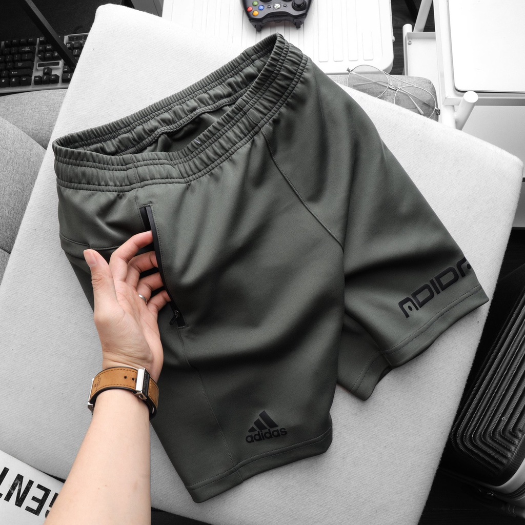 Quần short training, quần tập gym chất liệu thun thể thao cao cấp 6249