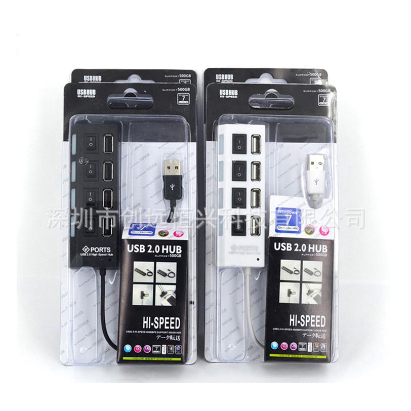 BỘ CHIA 4 VÀ 7 CỔNG USB HUB 2.0 CÓ CÔNG TẮC