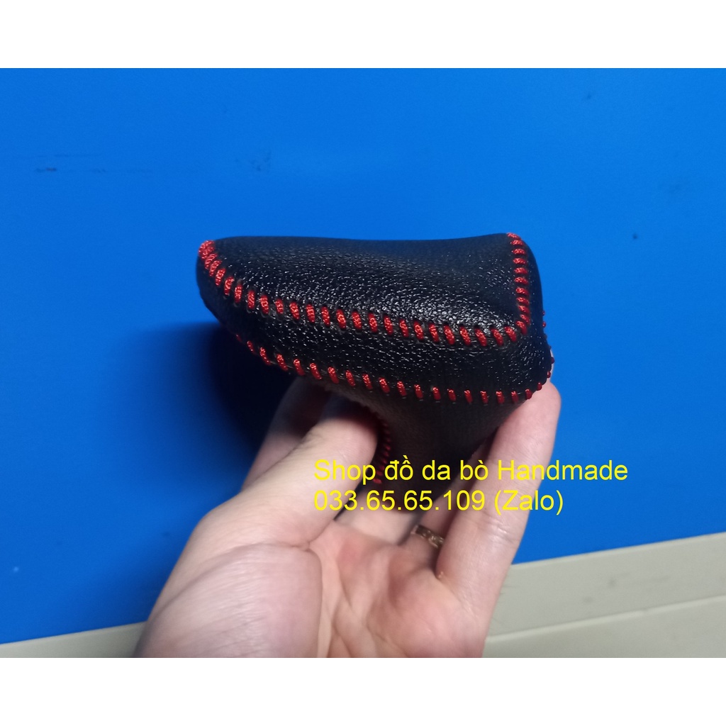 Bao da bọc da cần số Hyundai Creta, Tucson 2022, Stargazer, Elantra 2023 new bằng da bò 100% hàng xưởng loạ