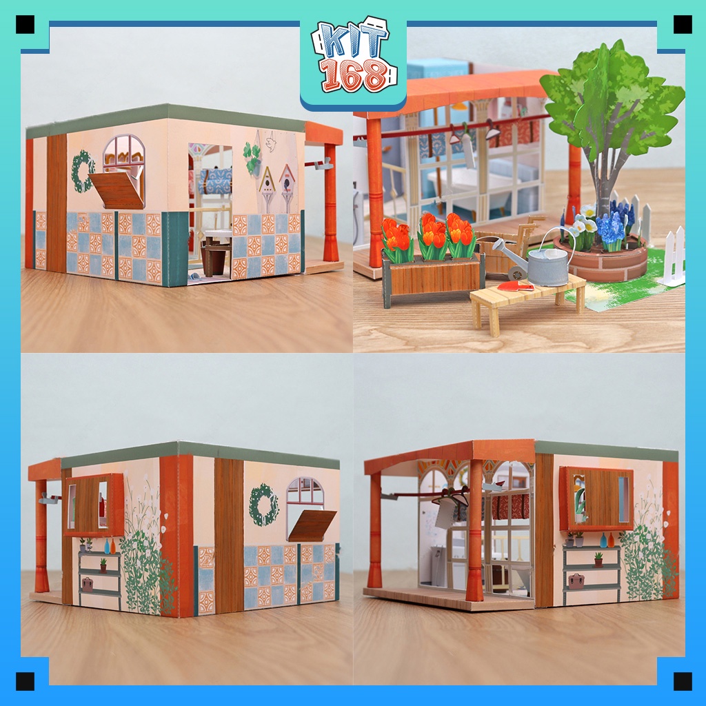 Mô hình giấy kiến trúc Nhà nhỏ xinh xinh ver 4