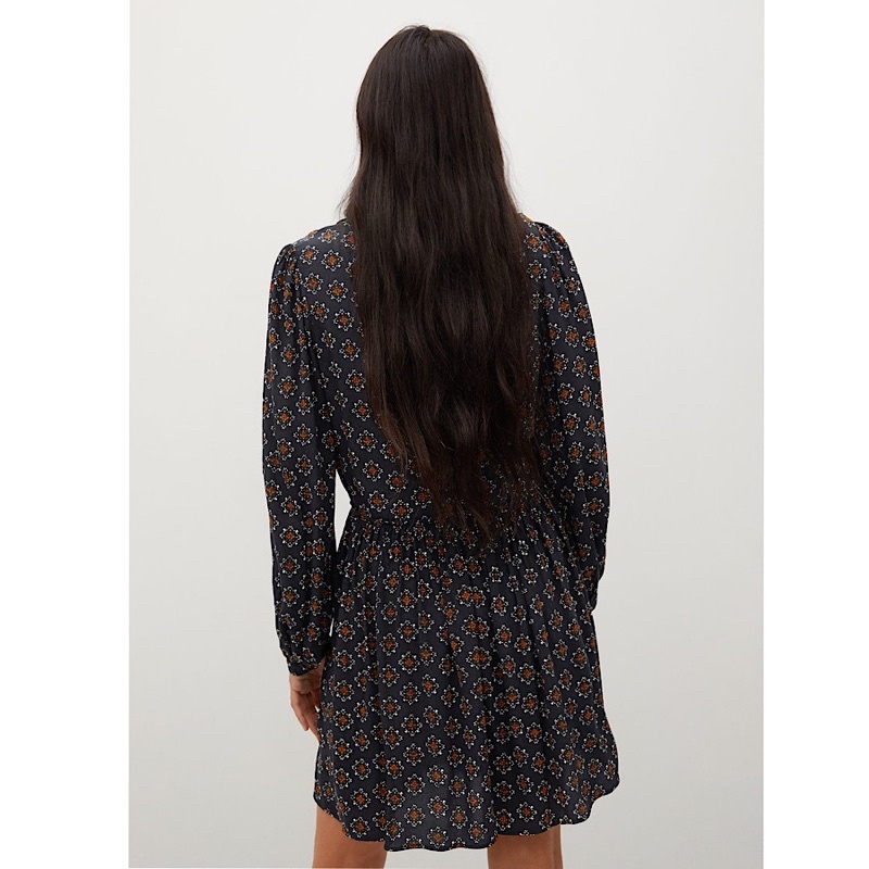 Váy Công Sở Hoạ Tiết Mango Auth