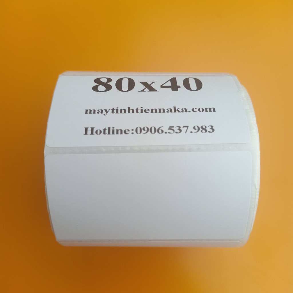 Decal in tem nhãn 80x40 mm