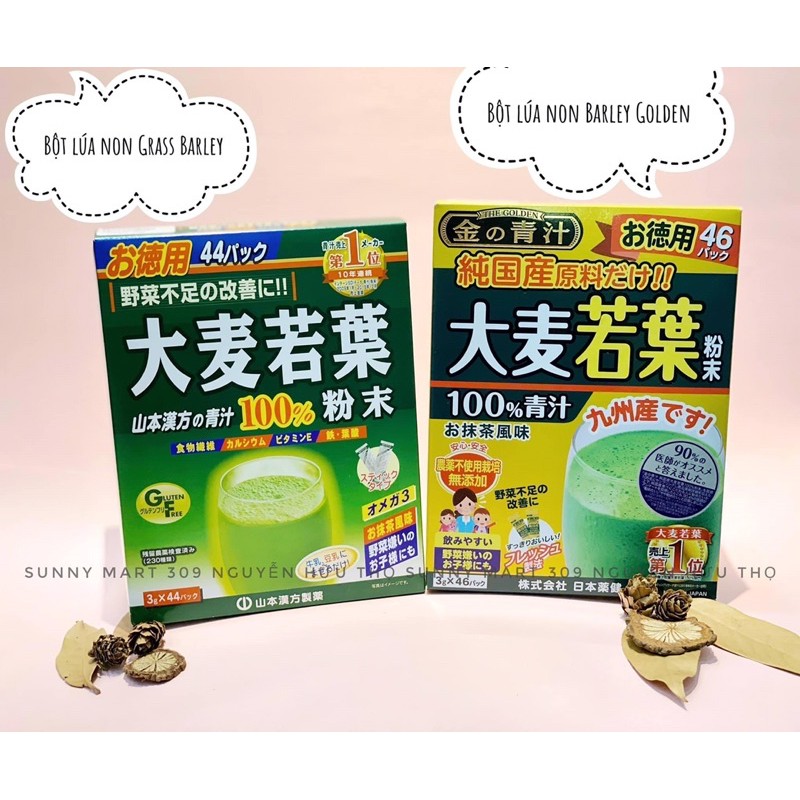 Bột lúa non Grass Barley Golden hộp 46 gói