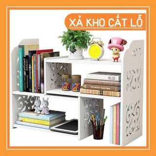Kệ sách để bàn bằng gỗ nhựa PVC