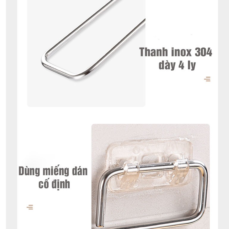 Thanh inox treo giấy cuộn, treo giấy vệ sinh