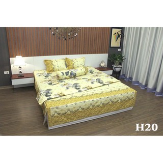 BỘ CHĂN GA PHỦ TRẦN BÔNG COTTON POLY