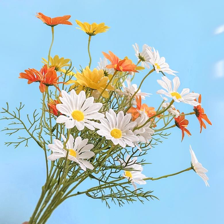 HOA GIẢ CÚC HOẠ MI LỚN CÀNH DÀI 60cm- Hàng Quảng Châu