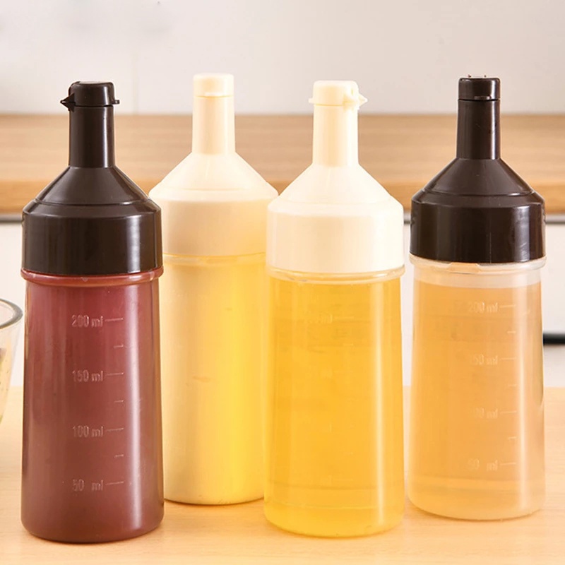 Bình Đựng Dầu Olive/Nước Sốt Có Nắp Miệng Rộng Dung Tích 250ml