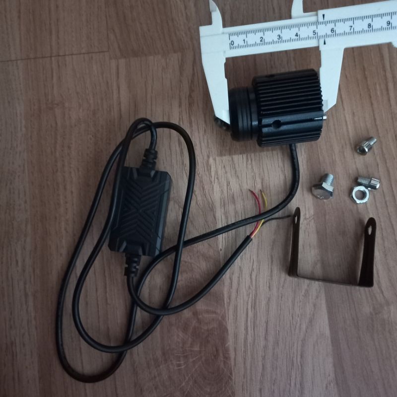 Bóng đèn bi cầu led đèn trợ bi mini led sáng 2 màu Vàng Trắng khung nhôm to 5.4x4 sáng mạnh sáng rộng