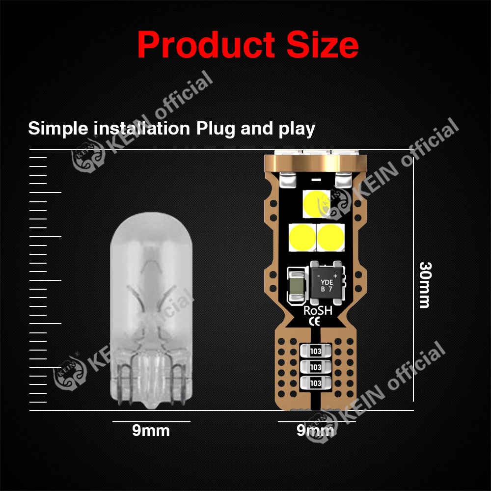Bóng Đèn Led T10 W5W 194 168 501 Ánh Sáng Trắng Chuyên Dụng Dành Cho Ô Tô
