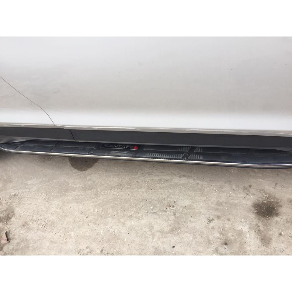 Bậc lên xuống theo xe Santafe 2019 2020 2021 2022 2023 2024.mẫu tráng gương cao cấp