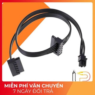 [BH 6 THÁNG] CÁP NGUỒN MINI 4 PIN RA 2 SATA - CABLE MINI 4 PIN RA 2 SATA