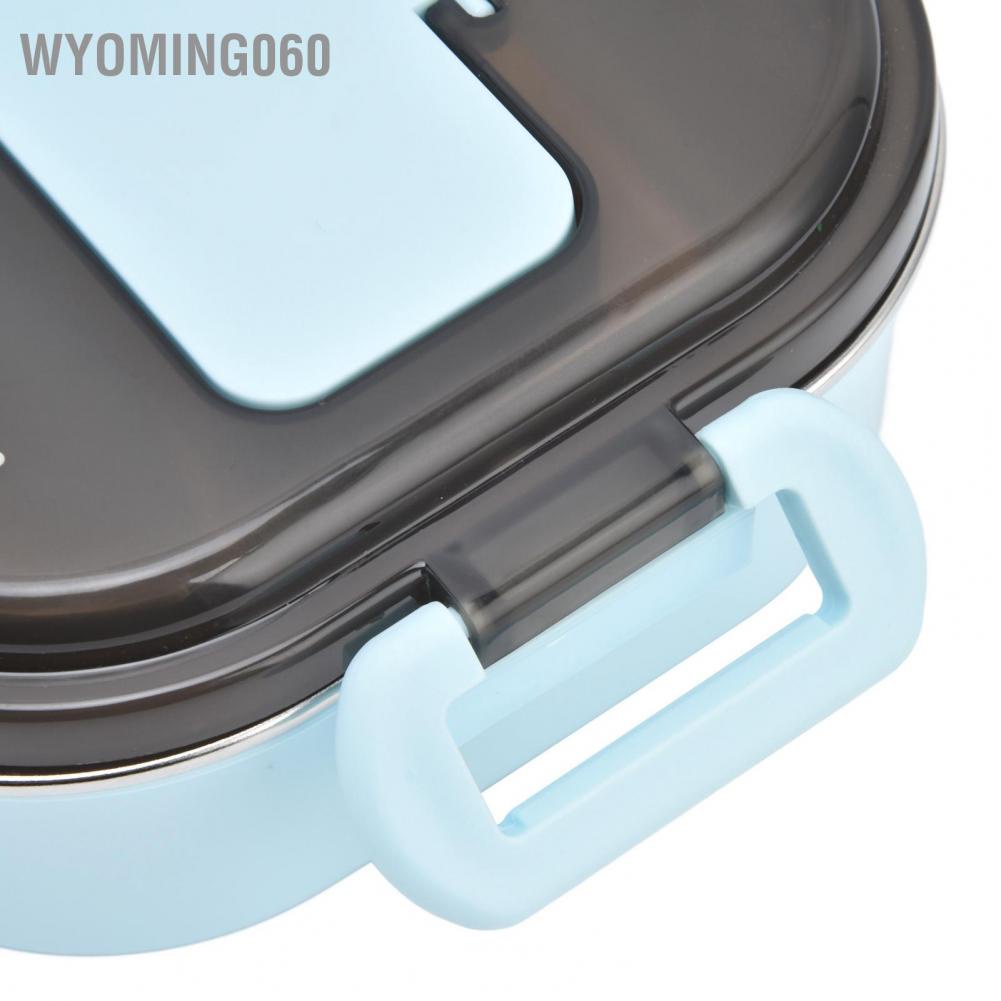 Wyoming060 Lunch Box 1000ml Two Compartments Safe Durable Good Sealing Performance Portable Bento