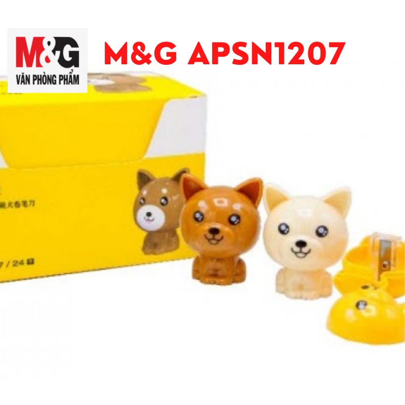 Chuốt chì M&amp;G APSN1207 hình con chó , có 03 màu - 1 cái (giao màu ngẫu nhiên)