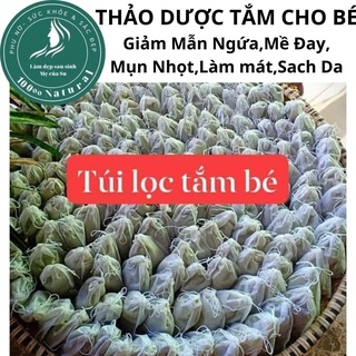 Túi lọc tắm cho bé,Tắm gội cho bé,Nước tắm thảo dược cho bé,Lá tắm cho bé,Thảo dược tắm cho bé