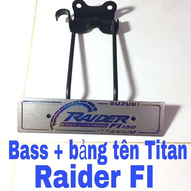 Bass+ Bảng Tên Titan Raider FI tặng 2 ốc proti Tân Thành