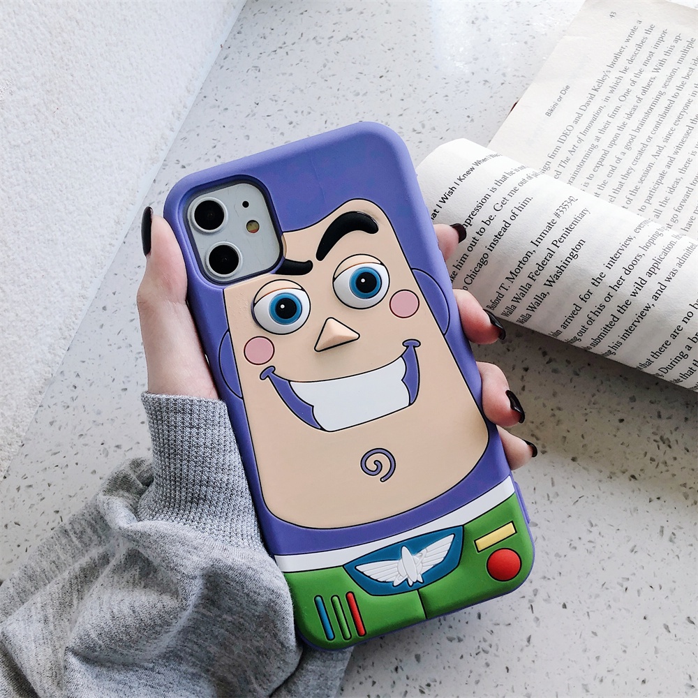 Ốp Điện Thoại TPU Silicon Mềm Hình Buzz 3D Cho iPhone 11 12 13 Pro Max 12Pro 13Pro X XR XS Max 6 6s 7 8 Plus