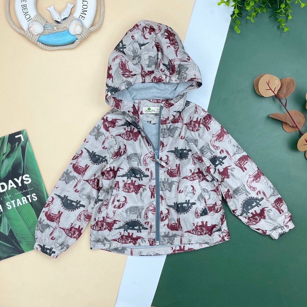 Áo gió họa tiết bé gái, bé trai hai lớp size 6-10T cho bạn từ 19-32kg. Chất gió dày dặn, đẹp, lót cotton siêu đẹp