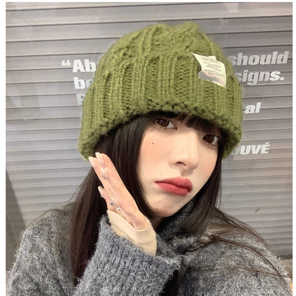 Mũ Len Beanie Dệt Kim Hàn Quốc Chất Len Dày Siêu Ấm Áp 8 Màu Hot Jussy Fashion Phong Cách Mũ Vinatge Ulzzang Unisex