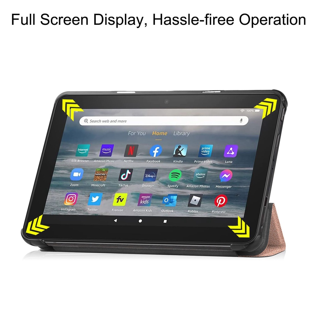 Bao Da Cover Cho All-new Amazon Kindle Fire 7 2022 Hỗ Trợ Smart Cover Máy Tính Bảng