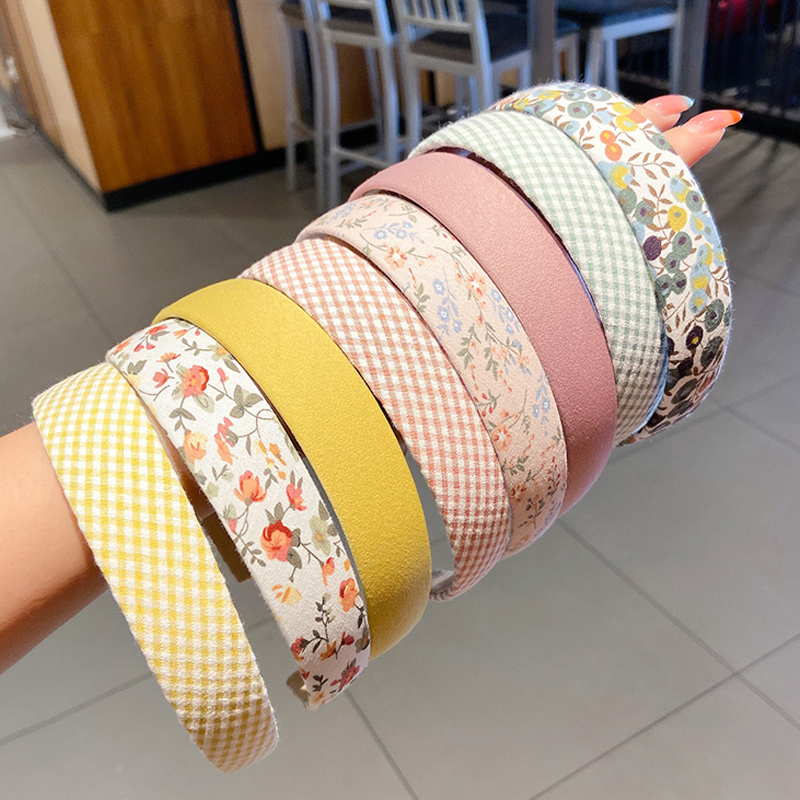 Băng đô rửa mặt in hình đơn giản thời trang Hàn Quốc sành điệu cho nữ