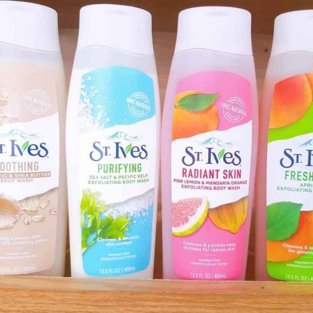 Sữa tắm st ives 400ml đủ hương