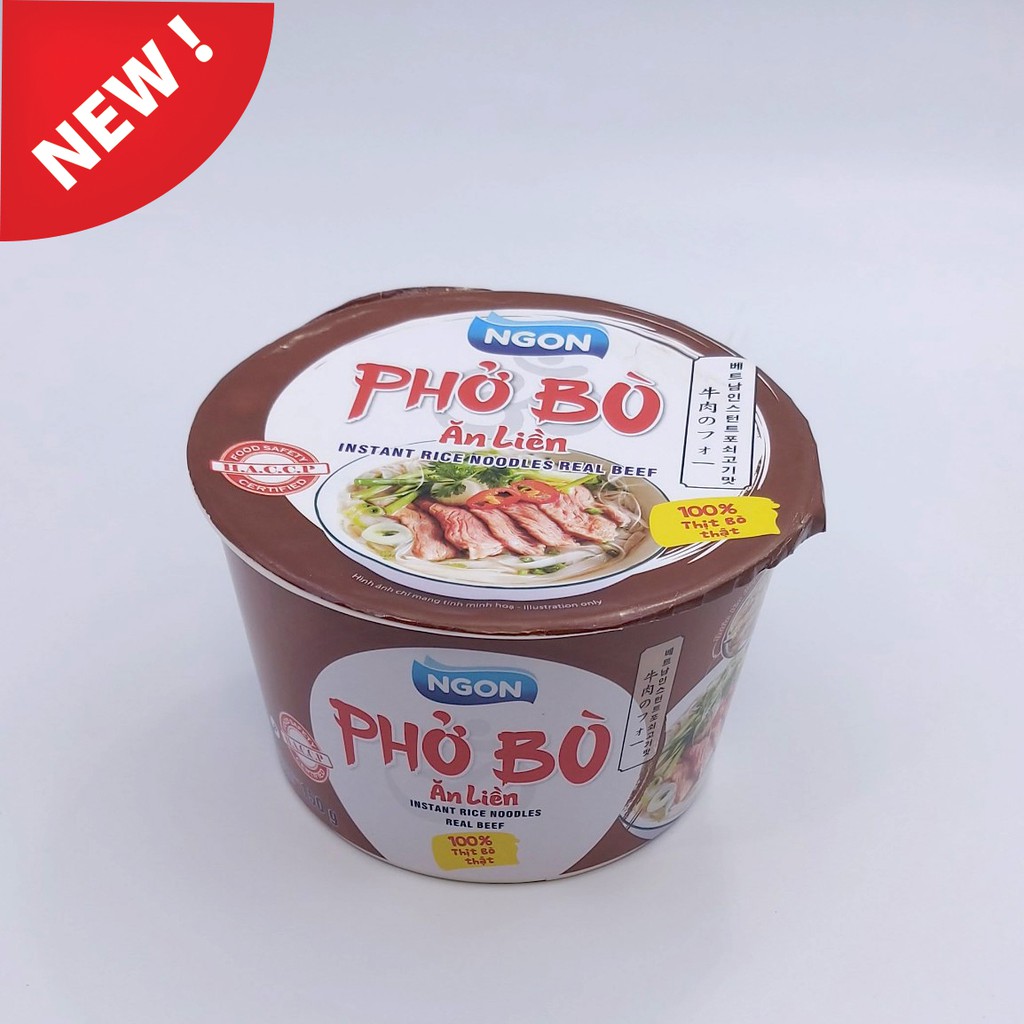 Phở ăn liền Ngon có thịt bắp bò thật 6 tô