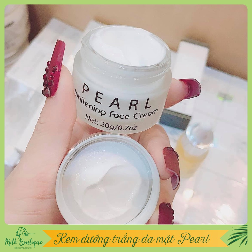 Kem dưỡng trắng da Ngọc trai Pearl, mờ vết thâm nám, chiết xuất Ngọc trai, trắng da, chính hãng Huyền Milk Boutique