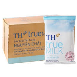 1 Bịch Sữa Tươi TH True Milk 220ml ( Có đường, Ít đường, Không đường)